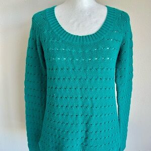 BCBGeneration Teal Crew Neck Sweater